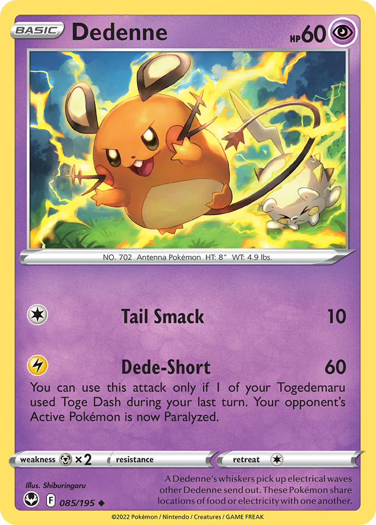 085/195 - Dedenne - [Uncommon] - Reverse Holo