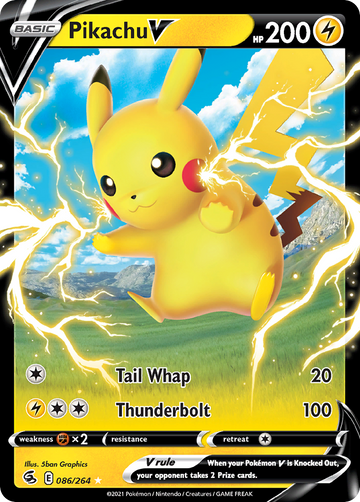 086/264 - Pikachu V - [Rare Holo V]