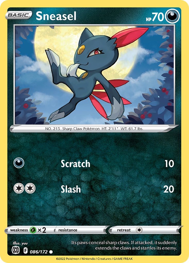 086/172 - Sneasel - Reverse Holo - [Common]