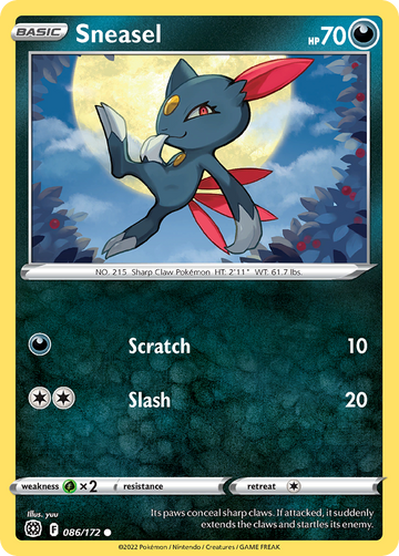 086/172 - Sneasel - Reverse Holo - [Common]