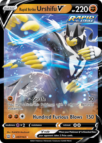 087/163 - Rapid Strike Urshifu V - [Rare Holo V]