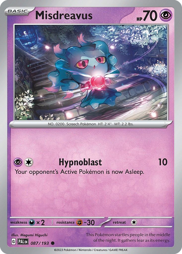 087/193 - Misdreavus - [Common] - Reverse Holo