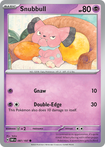 087/197 - Snubbull - [Common] - Reverse Holo