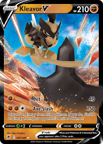 087/189 - Kleavor V - [Rare Holo V]