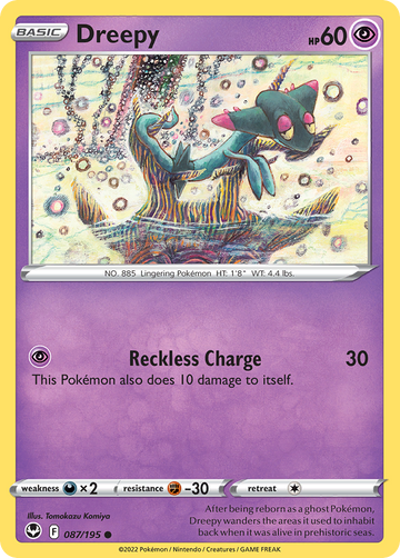 087/195 - Dreepy - [Common] - Reverse Holo