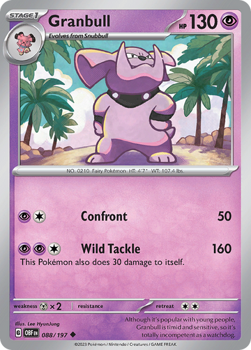 088/197 - Granbull - [Uncommon] - Reverse Holo