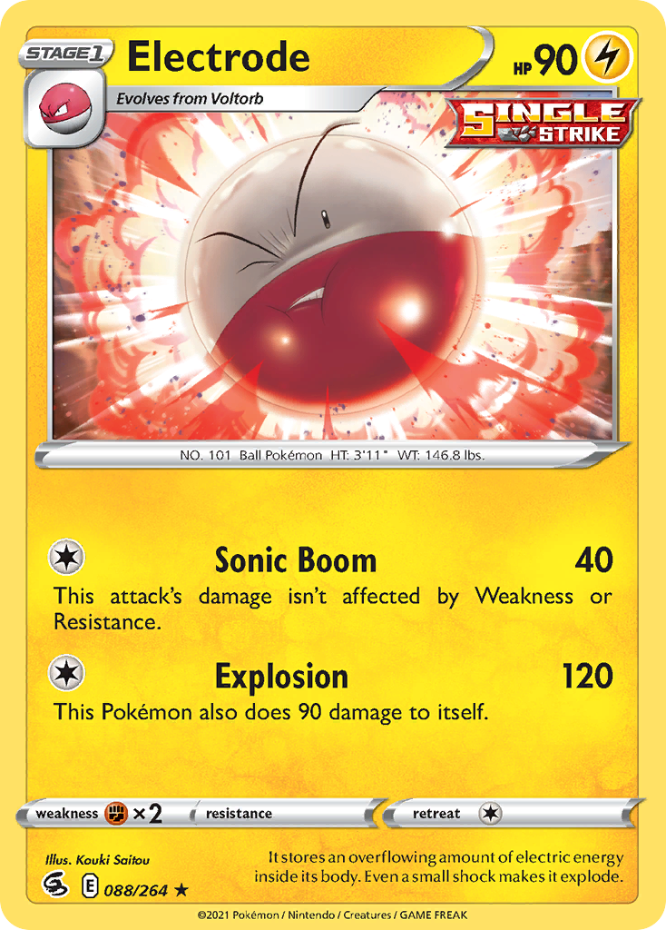 Pokémonkaart 088/264 - Electrode - Fusion Strike - [Rare]