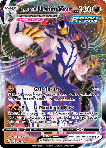 088/163 - Rapid Strike Urshifu VMAX - [Rare Holo VMAX]