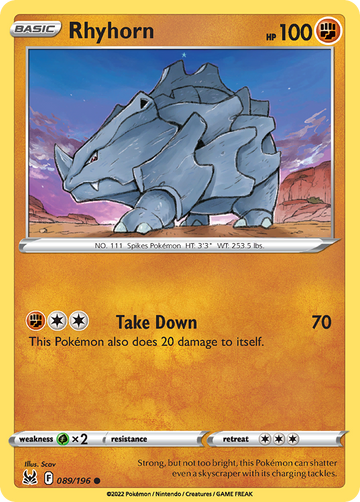 089/196 - Rhyhorn - [Common]