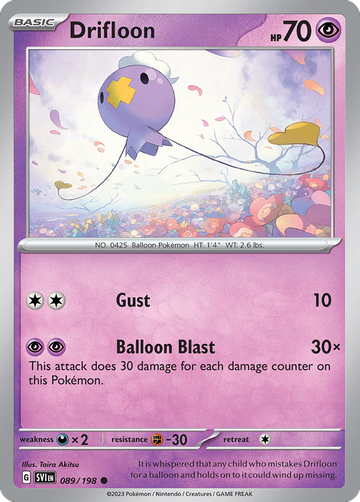 089/198 - Drifloon - [Common] - Reverse Holo