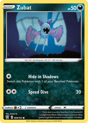 089/163 - Zubat - [Common] - Reverse Holo