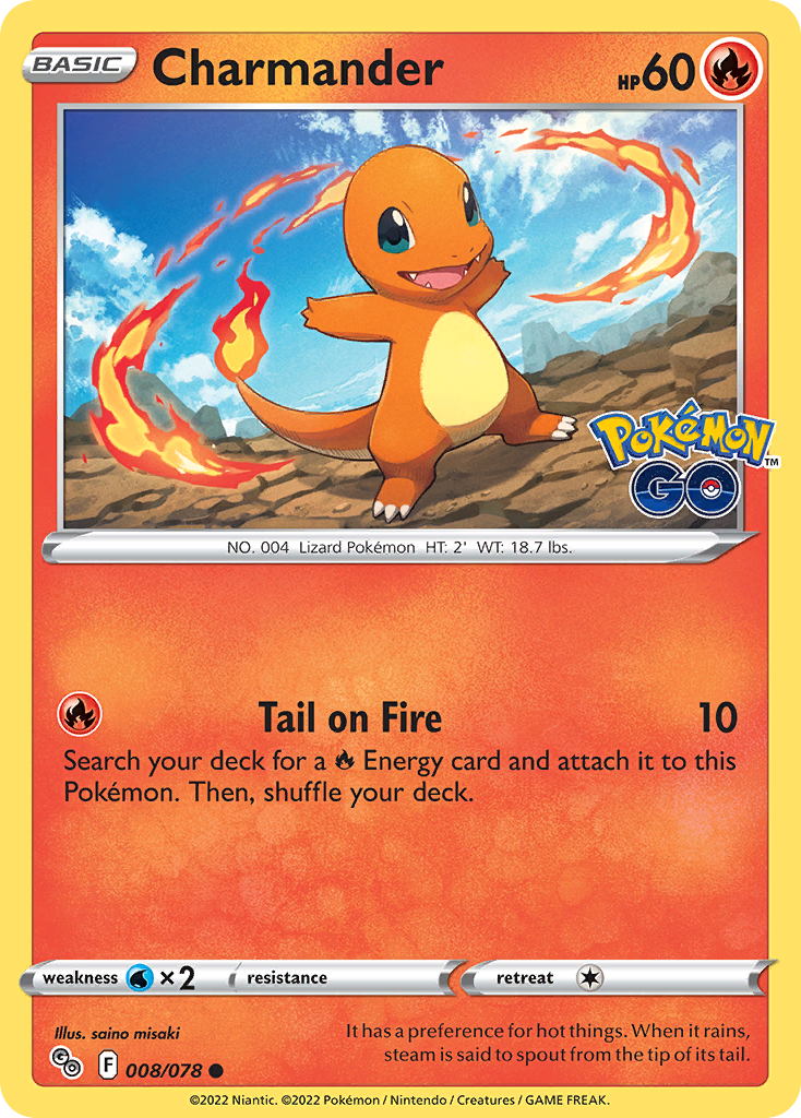 008/078 - Charmander - Reverse Holo - (Common]
