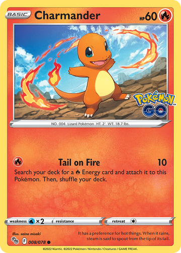 008/078 - Charmander - Reverse Holo - (Common]