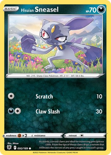 092/189 - Hisuian Sneasel - [Common]