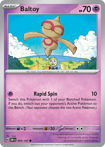 094/197 - Baltoy - [Common] - Reverse Holo