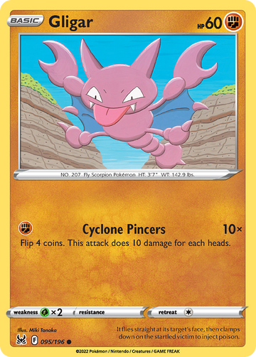 095/196 - Gligar - Reverse Holo - [Common]