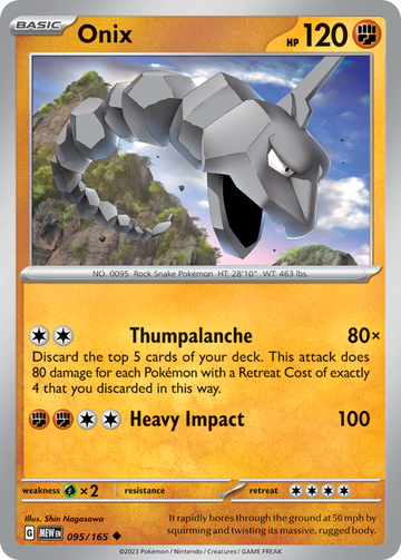 095/165 - Onix - [Uncommon] - Reverse Holo