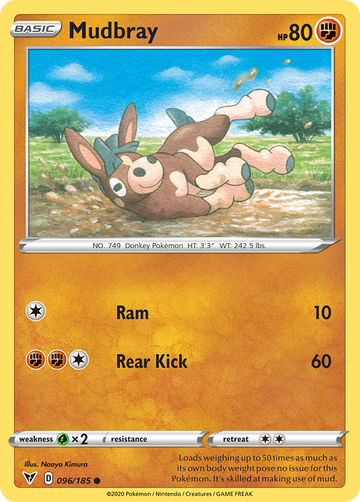 096/185 - Mudbray - [Common] - Reverse Holo