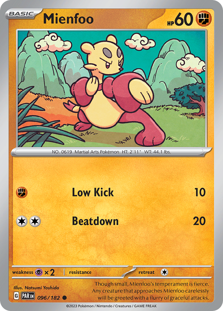 096/182 - Mienfoo - [Common] - Reverse Holo-Pokemeister