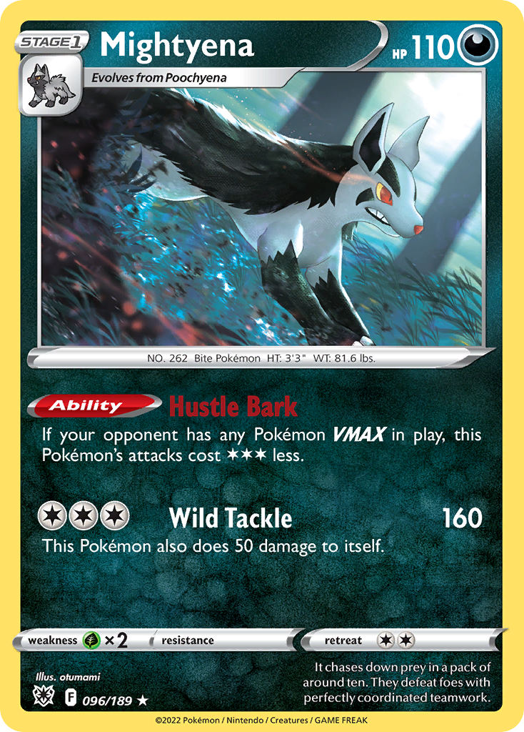 096/189 - Mightyena - Reverse Holo - [Rare]
