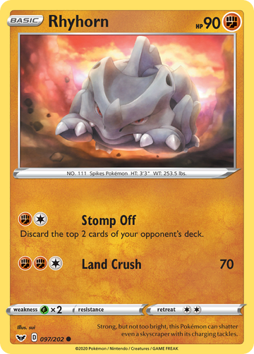 097/202 - Rhyhorn - [Common]