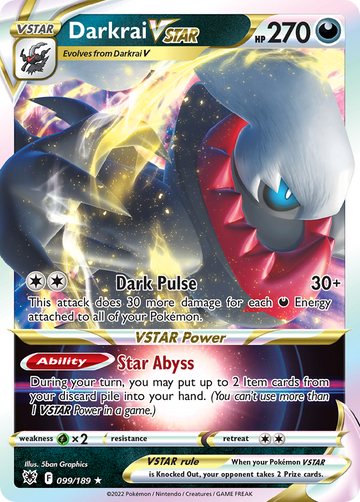 099/189 - Darkrai VSTAR - [Rare Holo VSTAR]