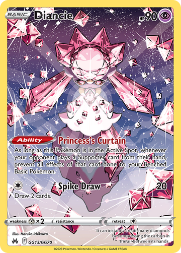 GG13/GG70 - Diancie - [Trainer Gallery Rare Holo]