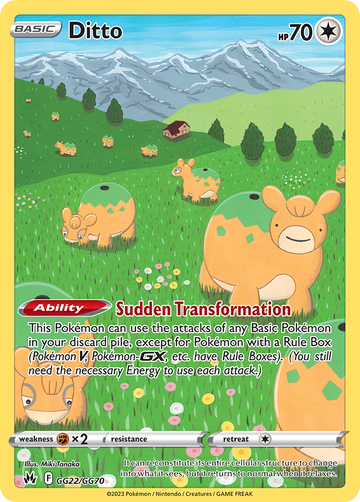 GG22/GG70 - Ditto - [Trainer Gallery Rare Holo]