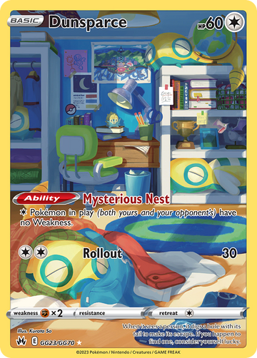 GG23/GG70 - Dunsparce - [Trainer Gallery Rare Holo]