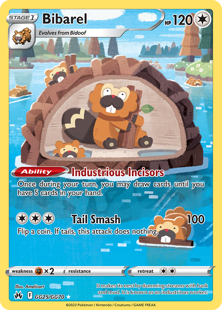 GG25/GG70 - Bibarel - [Trainer Gallery Rare Holo]