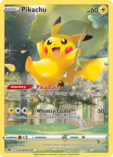 GG30/GG70 - Pikachu - [Trainer Gallery Rare Holo]