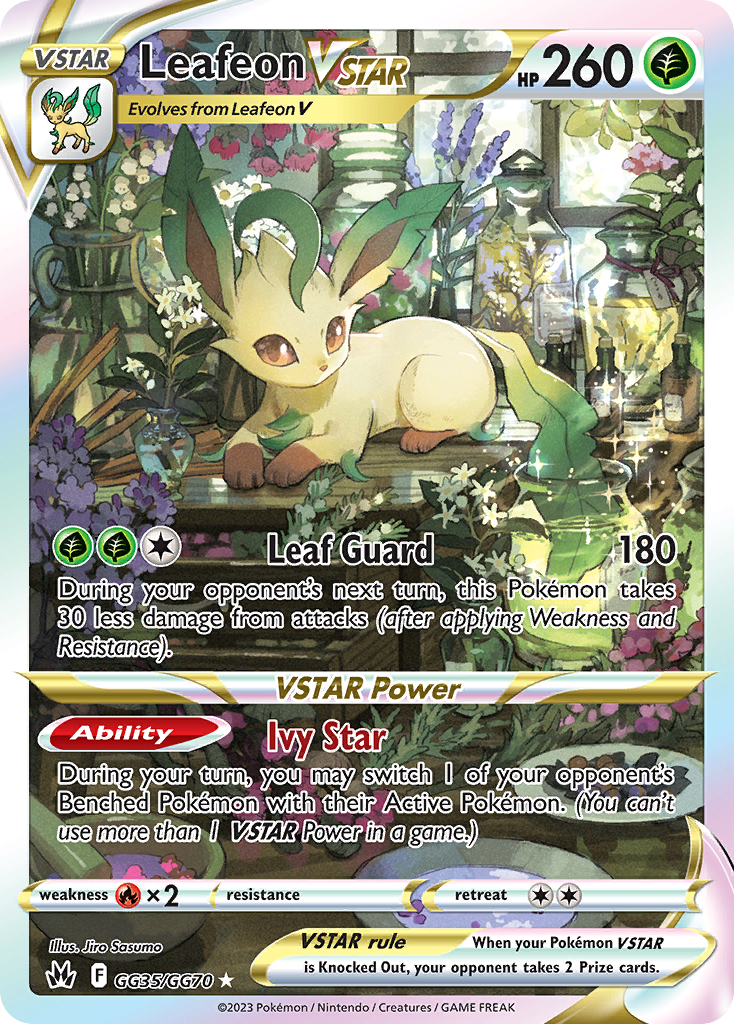 GG35/GG70 - Leafeon VSTAR - [Trainer Gallery Rare Holo V]