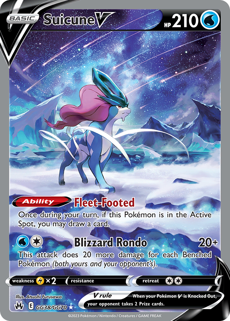 GG38/GG70 - Suicune V - [Trainer Gallery Rare Holo V]