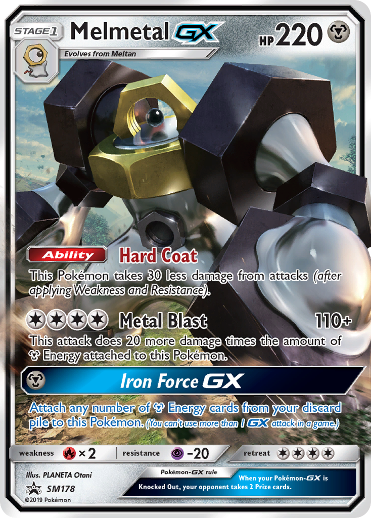 Pokémonkaart SM178 - Melmetal-GX - SM Black Star Promos - [Promo]