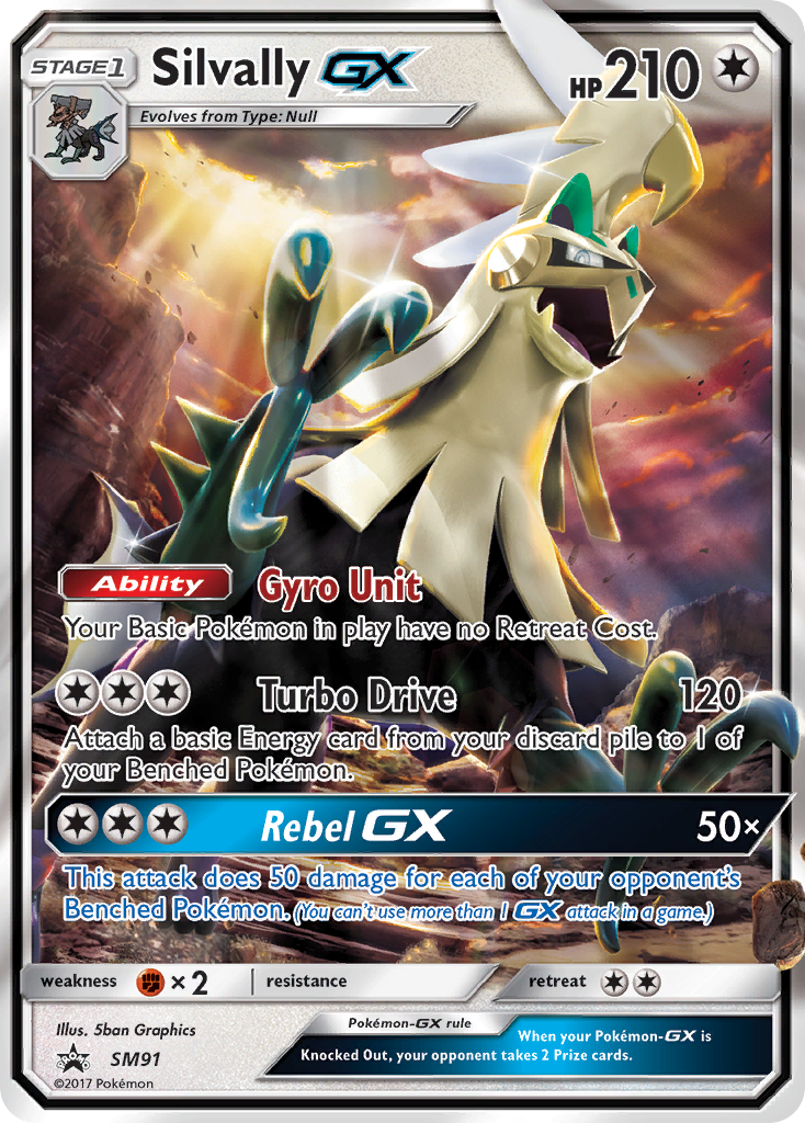 Pokémonkaart SM91 - Silvally-GX - SM Black Star Promos - [Promo]