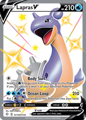 SV110/SV122 - Lapras V - [Rare Holo V]