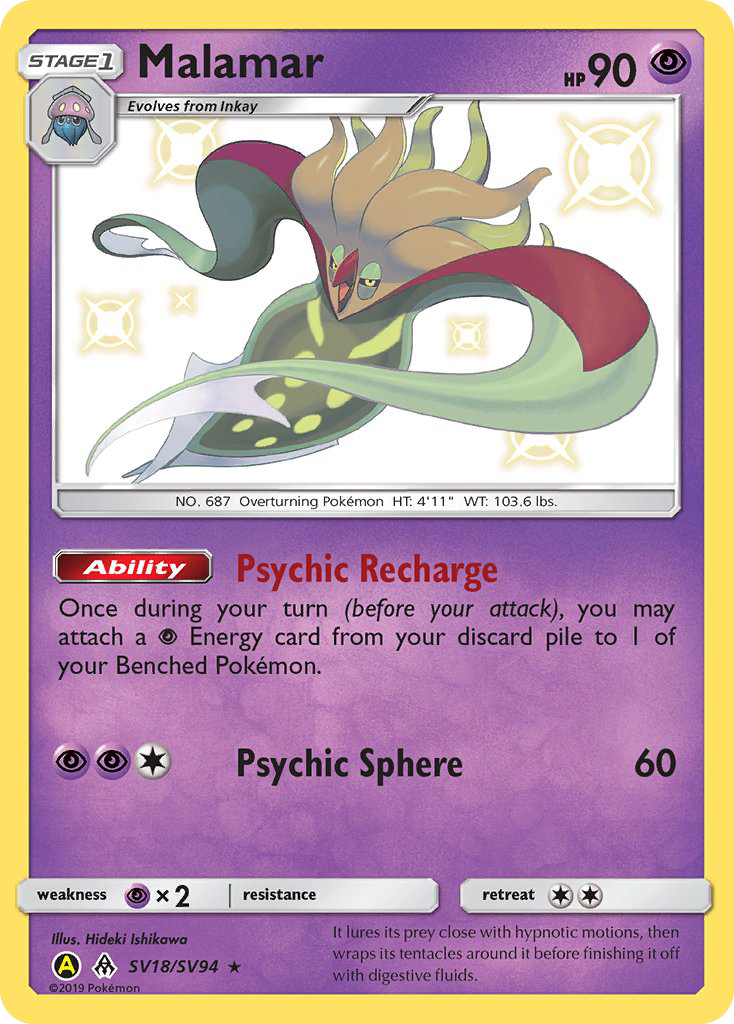 Pokémonkaart SV18/V94 - Malamar - Shiny Vault - [Rare Shiny]