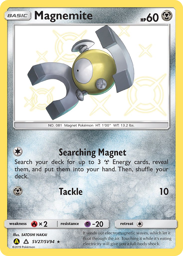 Pokémonkaart SV27/V94 - Magnemite - Shiny Vault - [Rare Shiny]