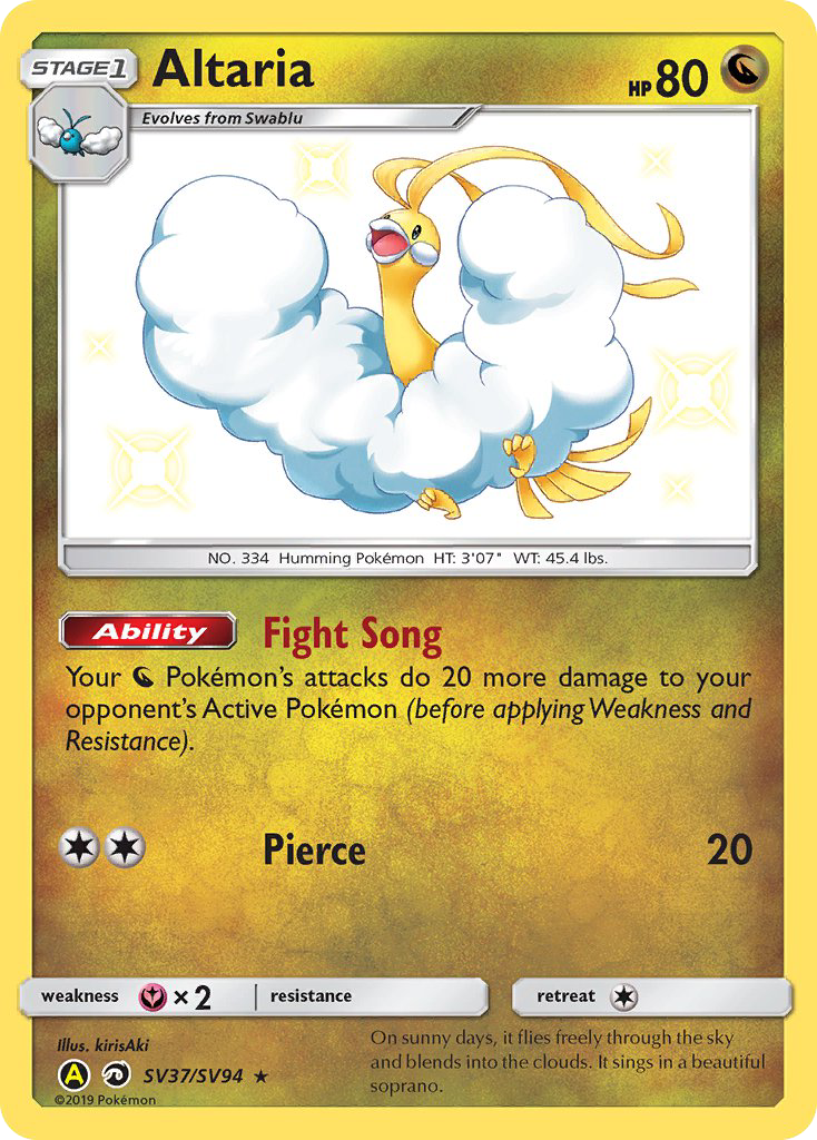 Pokémonkaart SV37/V94 - Altaria - Shiny Vault - [Rare Shiny]