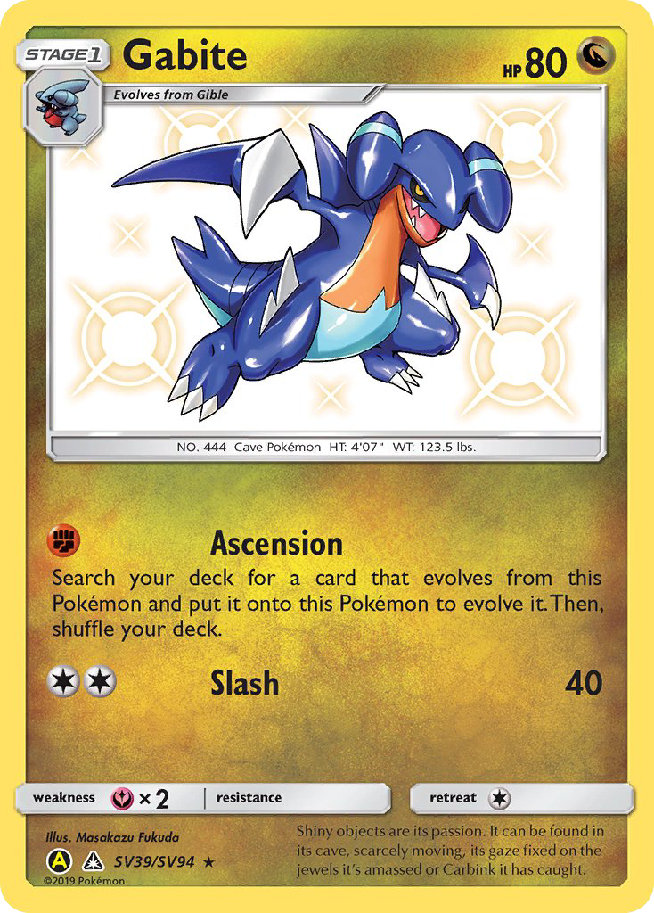 Pokémonkaart SV39/V94 - Gabite - Shiny Vault - [Rare Shiny]