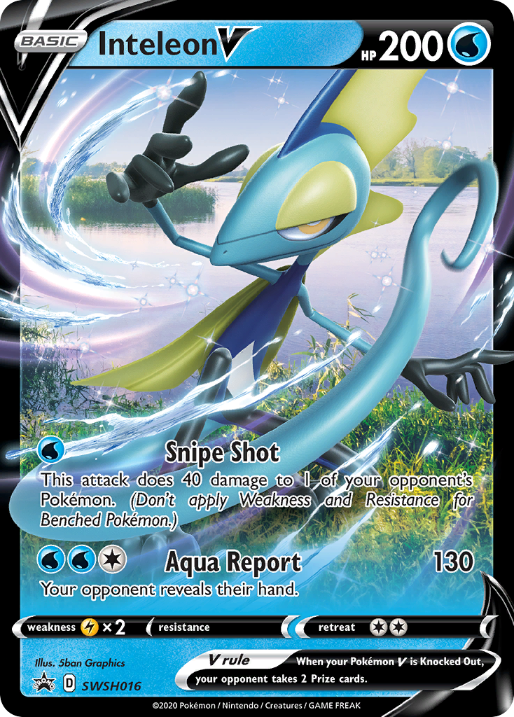 Pokémonkaart SWSH016 - Inteleon V - SWSH Black Star Promos - [Promo]