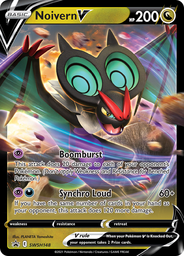 Pokémonkaart SWSH148 - Noivern V - SWSH Black Star Promos - [Promo]