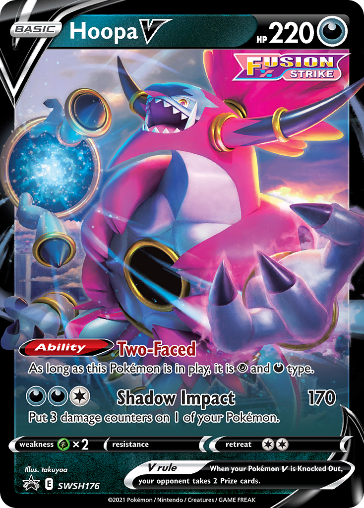 Pokémonkaart SWSH176 - Hoopa V - SWSH Black Star Promos - [Promo]