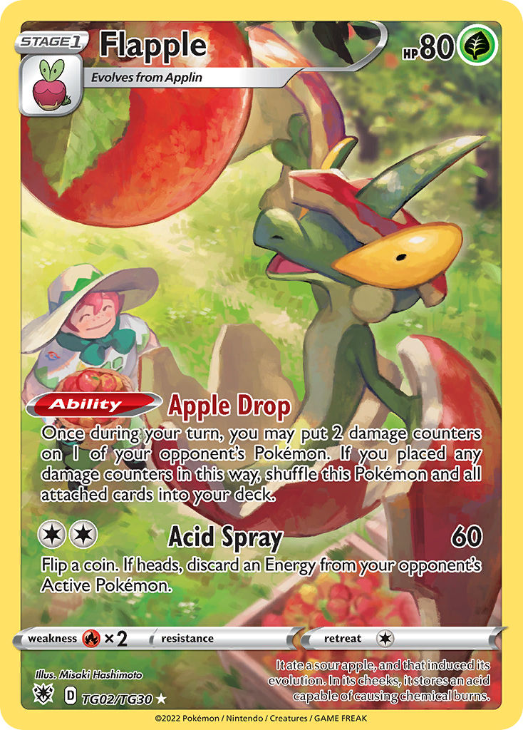 TG02/TG30 - Flapple - [Trainer Gallery Rare Holo]
