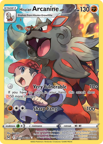 TG08/TG30 - Hisuian Arcanine - [Rare Holo]