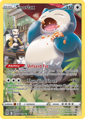 TG10/TG30 - Snorlax - [Rare Holo]