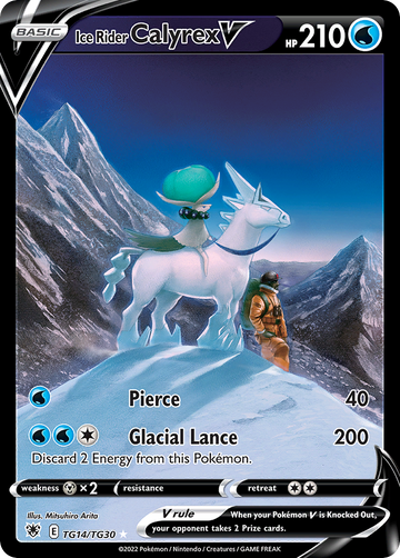 TG14/TG30 - Ice Rider Calyrex V - [Trainer Gallery Rare Holo V]