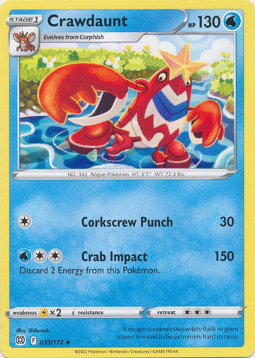 033/172 - Crawdaunt - [Uncommon]